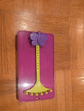 Kids Butterfly Embordary String Maker - Purple & Lime Green
